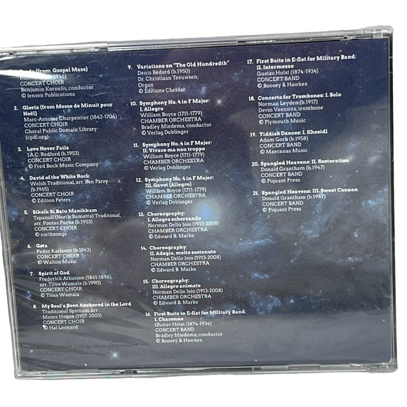Dordt College Music Dept Spangled Heavens 2013 CD Collectible NWT - Picture 5 of 6